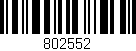 Código de barras (EAN, GTIN, SKU, ISBN): '802552'