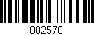 Código de barras (EAN, GTIN, SKU, ISBN): '802570'