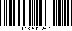 Código de barras (EAN, GTIN, SKU, ISBN): '8026058182521'