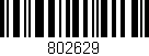 Código de barras (EAN, GTIN, SKU, ISBN): '802629'