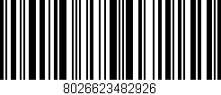 Código de barras (EAN, GTIN, SKU, ISBN): '8026623482926'