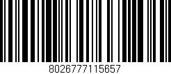 Código de barras (EAN, GTIN, SKU, ISBN): '8026777115657'
