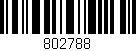 Código de barras (EAN, GTIN, SKU, ISBN): '802788'