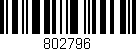 Código de barras (EAN, GTIN, SKU, ISBN): '802796'