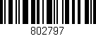 Código de barras (EAN, GTIN, SKU, ISBN): '802797'