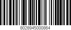 Código de barras (EAN, GTIN, SKU, ISBN): '8028945000864'