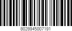 Código de barras (EAN, GTIN, SKU, ISBN): '8028945007191'
