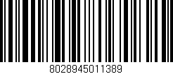 Código de barras (EAN, GTIN, SKU, ISBN): '8028945011389'