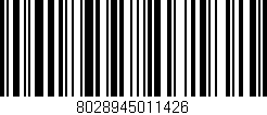 Código de barras (EAN, GTIN, SKU, ISBN): '8028945011426'