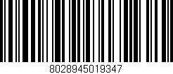 Código de barras (EAN, GTIN, SKU, ISBN): '8028945019347'