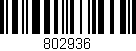 Código de barras (EAN, GTIN, SKU, ISBN): '802936'