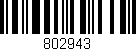 Código de barras (EAN, GTIN, SKU, ISBN): '802943'