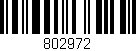 Código de barras (EAN, GTIN, SKU, ISBN): '802972'