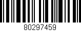 Código de barras (EAN, GTIN, SKU, ISBN): '80297459'