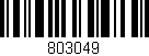 Código de barras (EAN, GTIN, SKU, ISBN): '803049'