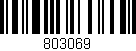 Código de barras (EAN, GTIN, SKU, ISBN): '803069'