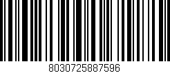 Código de barras (EAN, GTIN, SKU, ISBN): '8030725887596'