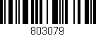 Código de barras (EAN, GTIN, SKU, ISBN): '803079'