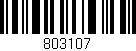 Código de barras (EAN, GTIN, SKU, ISBN): '803107'