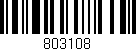 Código de barras (EAN, GTIN, SKU, ISBN): '803108'