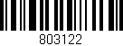 Código de barras (EAN, GTIN, SKU, ISBN): '803122'