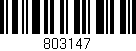Código de barras (EAN, GTIN, SKU, ISBN): '803147'