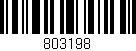 Código de barras (EAN, GTIN, SKU, ISBN): '803198'