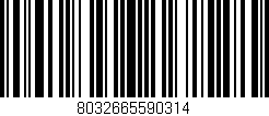 Código de barras (EAN, GTIN, SKU, ISBN): '8032665590314'