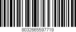 Código de barras (EAN, GTIN, SKU, ISBN): '8032665597719'