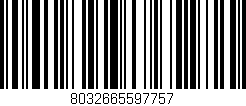 Código de barras (EAN, GTIN, SKU, ISBN): '8032665597757'