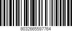 Código de barras (EAN, GTIN, SKU, ISBN): '8032665597764'