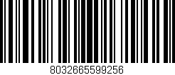 Código de barras (EAN, GTIN, SKU, ISBN): '8032665599256'