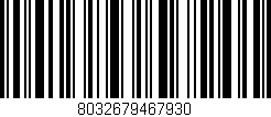 Código de barras (EAN, GTIN, SKU, ISBN): '8032679467930'