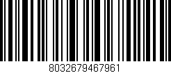 Código de barras (EAN, GTIN, SKU, ISBN): '8032679467961'