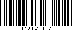 Código de barras (EAN, GTIN, SKU, ISBN): '8032804108837'
