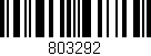 Código de barras (EAN, GTIN, SKU, ISBN): '803292'