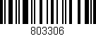 Código de barras (EAN, GTIN, SKU, ISBN): '803306'