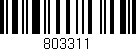 Código de barras (EAN, GTIN, SKU, ISBN): '803311'