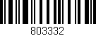 Código de barras (EAN, GTIN, SKU, ISBN): '803332'