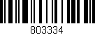 Código de barras (EAN, GTIN, SKU, ISBN): '803334'