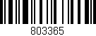 Código de barras (EAN, GTIN, SKU, ISBN): '803365'