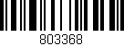 Código de barras (EAN, GTIN, SKU, ISBN): '803368'