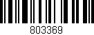 Código de barras (EAN, GTIN, SKU, ISBN): '803369'