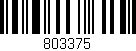 Código de barras (EAN, GTIN, SKU, ISBN): '803375'