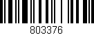 Código de barras (EAN, GTIN, SKU, ISBN): '803376'