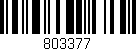 Código de barras (EAN, GTIN, SKU, ISBN): '803377'