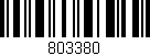 Código de barras (EAN, GTIN, SKU, ISBN): '803380'