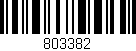 Código de barras (EAN, GTIN, SKU, ISBN): '803382'