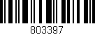 Código de barras (EAN, GTIN, SKU, ISBN): '803397'