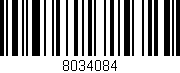 Código de barras (EAN, GTIN, SKU, ISBN): '8034084'
